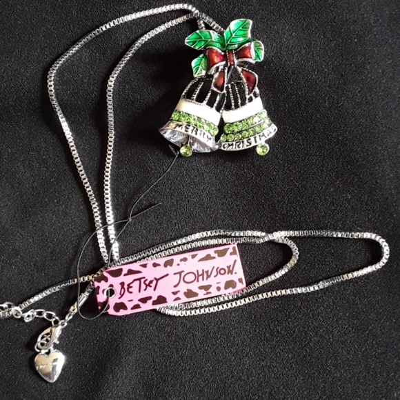 CRYSTAL BELLS NECKLACE & BROOCH - Picture 2 of 6